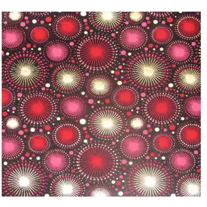 Papier Indien 50 x 70 cm 120 g/m² Artifices Noir, Rouge & Or