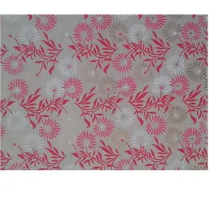 Papier indien 50 x 70 cm 120 g/m² Fluide rose Blanc & Or