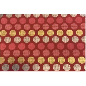 Papier indien 50 x 70 cm 120 g/m² Cercle Rouge Rose Or & Argent