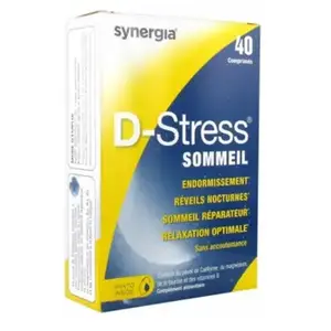 Comparateur de prix : Synergia D-Stress Sommeil 40 comprimés
