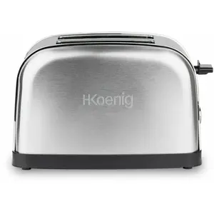 H.Koenig TOS7 grille-pain 2 part(s) 850 W Noir, Acier inoxydable pas cher