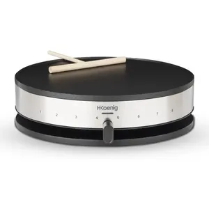 Comparateur de prix : H.Koenig - Crêpière classique KREP29 gris/noir - 1300W T.U