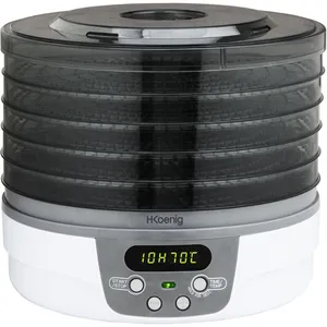 Comparateur de prix : H.Koenig - Déshydrateur alimentaire DSY700 blanc/gris - 250W T.U