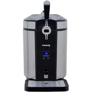 Comparateur de prix : H.Koenig - Tireuse à bière écran LED 5L BW1880 acier/noir - 65W T.U