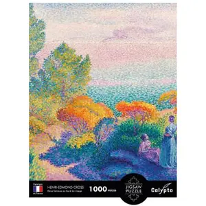 SentoSphere Puzzle 1000 pièces : Deux femmes au bord du rivage, Henri-Edmond Cross pas cher