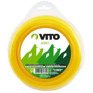 VITO Fil nylon carré pour débroussailleuse 60m - diamètre 3mm pas cher