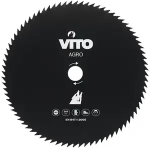 VITO Lame de coupe débroussailleuse - 80 dents - diam 255mm Alesage 25... pas cher
