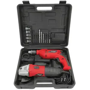 Comparateur de prix : ITOOLS Perceuse à percussion 500W + Meuleuse 500W + Mallette 17 accessoires