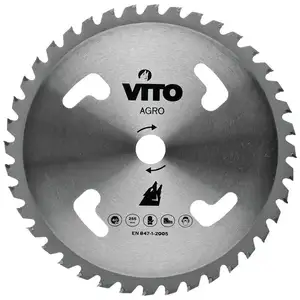 Lame de coupe débroussailleuse 40 dents VITO diam 255mm - tungstène Al... pas cher