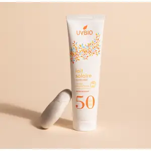 Uvbio - Lait solaire Enfants SPF 50 bio et vegan - 100 mL pas cher