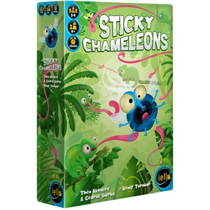 Jeux de société IELLO Sticky Chameleons Vert TU 51407 pas cher