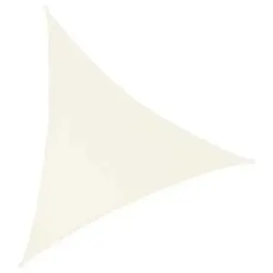 Ideprice - Toile d'ombrage triangulaire 3 mètres blanc cassé pas cher