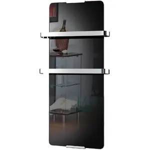 Comparateur de prix : Chemin'arte - radiateur sèche serviette électrique 600w noir - 176 TU