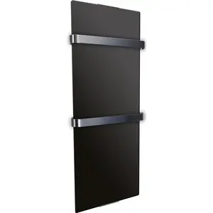 Comparateur de prix : CHEMIN'ARTE Radiateur Sèche-serviettes électrique design Noir 1200W Chemin Arte