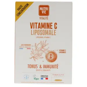Comparateur de prix : Nutrivie Vitamine C Liposomale 20 ampoules