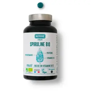 Nutrivie Spiruline Bio Fort Dosage Vitalité 200 comprimés