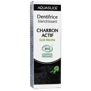 Comparateur de prix : Aquasilice Dentifrice Blanchissant Charbon Actif Menthe 50 ml