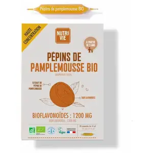 Comparateur de prix : Nutrivie Ampoules Pépins de pamplemousse Bio 10 ml