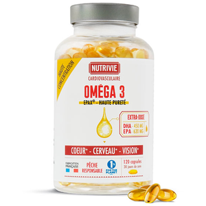 Comparateur de prix : Nutrivie Oméga 3 120 capsules