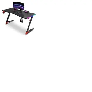 Bureau ergonomique gamer avec LED , PORTE GOBELET ET SUPPORT CASQUE