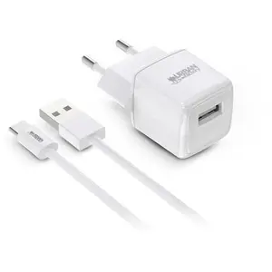 Comparateur de prix : Chargeur secteur 12 Watts + Câble USB Type A Urban Factory Powee Blanc