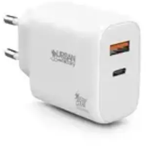 Comparateur de prix : Chargeur secteur Urban Factory avec 1 port USB-C 45 W + 1 port USB-A 1...