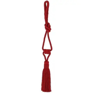Secodir - single - Embrasse pour rideau à pompon Coloris - RougeVendu parmaisons-du-monde
