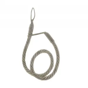 SECODIR Cordon - Embrasse rideau textile Coloris - Gris argent pas cher