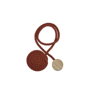SECODIR Embrasse rideau textile magnétique sans perçage - Terracotta pas cher