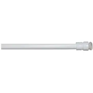 SECODIR Tringle à rideau sans perçage, extensible de 80 à 120 cm - BlancVendu parcdiscount