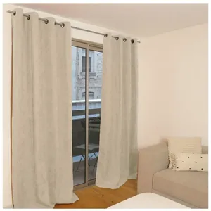SECODIR Ottawa - Rideau thermique occultant jacquard 140x260 cm Coloris - Lin pas cher