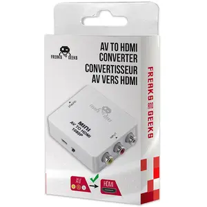Freaks and Geeks AV VERS HDMI CONVERTISSEUR HDMI POUR SNES MEGADRIVE WII Rétrogaming pas cher