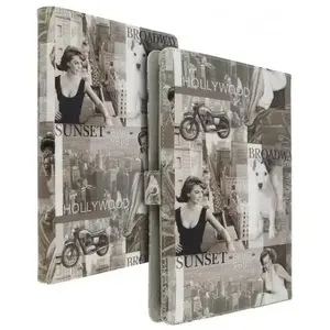 Comparateur de prix : Akashi Etui folio en Simili cuir pour Tablette 9"-10" Hollywood