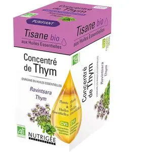 Comparateur de prix : Nutrigée Infusion Bio Concentré de Thym 20 sachets