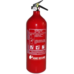 Extincteur à poudre 2kg Lifebox avec manomètre de pression pour feux de classe ABC