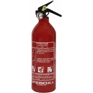Lifebox EXTINCTEUR 1 KG TOUS TYPES DE FEUX SANS ENTRETIEN A MANOMETRE pas cher