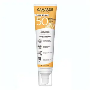 Crème solaire - GAMARDE - SPF50 - 100ml - Filtres minéraux - Texture invisible pas cher