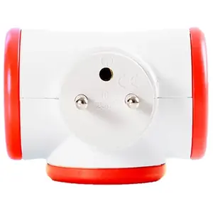 Bloc prise Triplite 3x16A rotatif - WATT&CO - Rouge