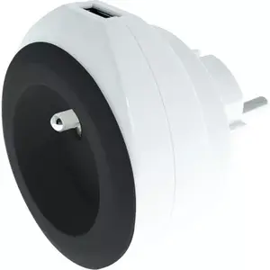 Prise WATT AND CO Chargeur USB noir et cable 3 en1 pas cher