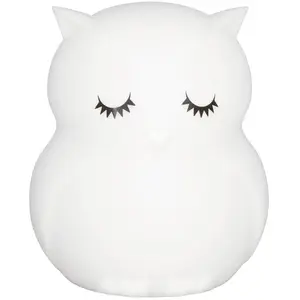 Comparateur de prix : Veilleuse Hibou - Ulysse - Grande - Silicone - 3 Modes - 8 Couleurs Blanc