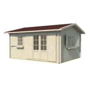 FOREST STYLE Abri de jardin ELISTA en bois massif ep 34 mm Cerland surface extérieure 23.6 m²Vendu parcdiscount
