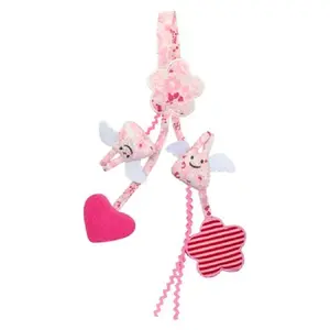 Comparateur de prix : Trousselier Hochet Berceau Porte Tétine Fleurs Roses 20cm