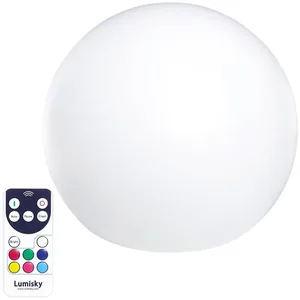 Comparateur de prix : Lumisky Boule lumineuse sans fil flottante LED Polyéthylène Multicolore D50CM