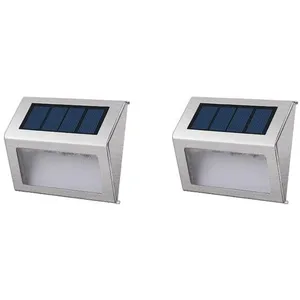 Comparateur de prix : Lumisky Pack de 2 Spots solaires mural extérieur étanches - 3 LEDs