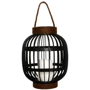 Comparateur de prix : Lumisky - Lanterne solaire décorative fidjy Noir Acier H30cm