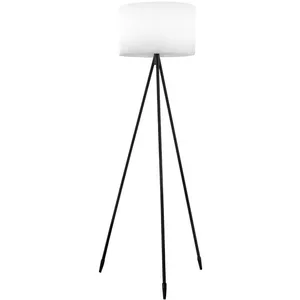 Lampadaire Design Paris Prix 199cm, Chêne Et Noir, Avec Table D'appoint Intégrée