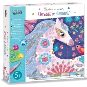 Comparateur de prix : Crea Lign' Coffret cartes a creer - Chevaux dediamants