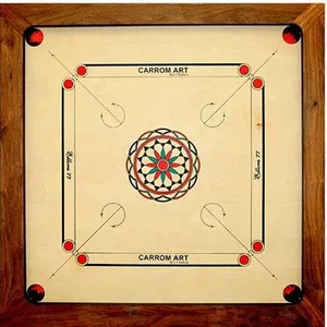 Comparateur de prix : Asmodee Jeux de société Carrom art Carrom Ellora Beige 77x77 cm CBS3