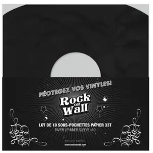 Rock on wall Sous pochette papier 33t noir x10 pour vinyleVendu paramazon