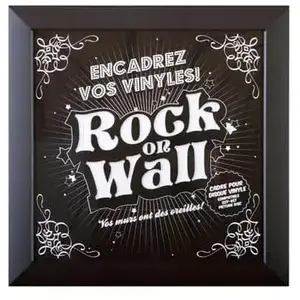 Comparateur de prix : Rock on wall Cadre vinyle noir
